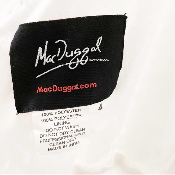 Mac Duggal White Maxi Dress - Picture 7 of 8